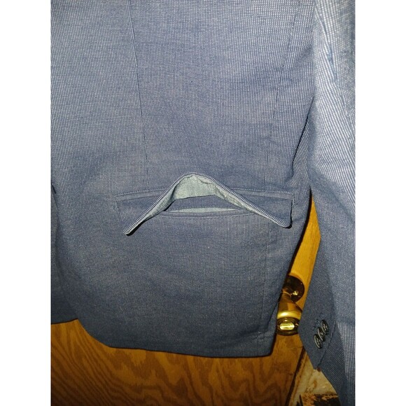 Old Navy Blazer 2 Button Jacket Mens Size XL Blue Gray Sport Coat 42×30 Pockets - Picture 15 of 16